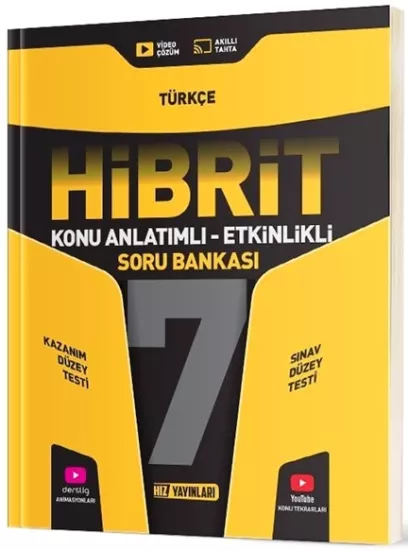 7. Sınıf Hibrit Türkçe Soru Bankası Hız Yayınları