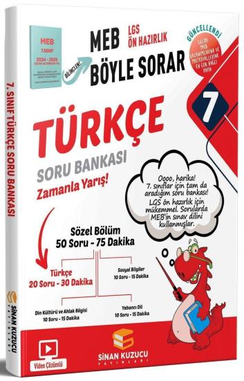 7. Sınıf Türkçe Soru Bankası Sinan Kuzucu Yayınları