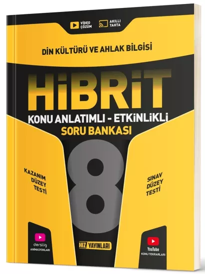 8. Sınıf Hibrit Din Kültürü ve Ahlak Bilgisi Soru Bankası Hız Yayınları