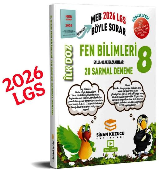 8. Sınıf İlk Doz Sarmal Branş Denemeleri Fen Bilimleri 2026 Lgs