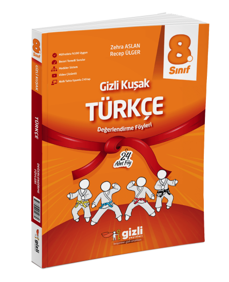 8. Sınıf Türkçe Gizli Kuşak Değerlendirme Föyleri Gizli Yayınları