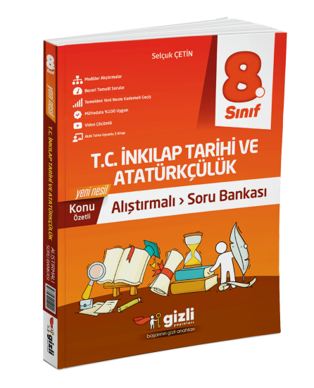 8. Sınıf T.C. İnkılap Tarihi ve Atatürkçülük Konu Anlatımlı Alıştırmalı Soru Bankası Gizli Yayınları