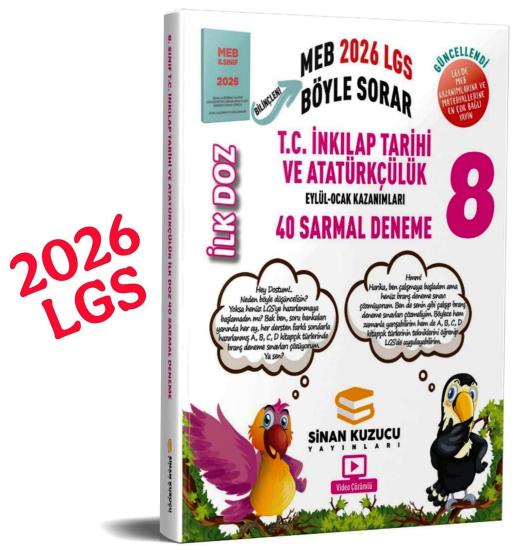 8. Sınıf İlk Doz Sarmal Branş Denemeleri T.C. İnkılap Tarihi ve Atatürkçülük 2026 Lgs