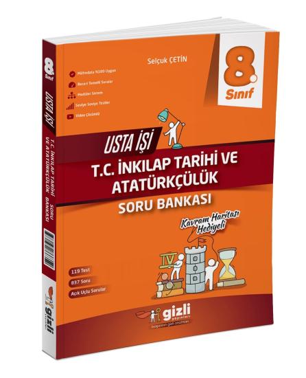 8. Sınıf Lgs T.C. İnkılap Tarihi ve Atatürkçülük Usta İşi Soru Bankası Gizli Yayınları