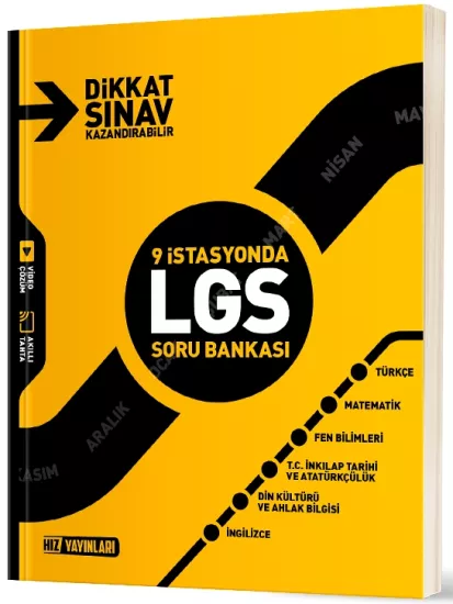 8. Sınıf 9 İstasyonda Lgs Soru Bankası Hız Yayınları