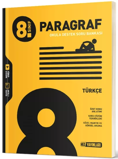 8. Sınıf Türkçe Paragraf Soru Bankası Hız Yayınları