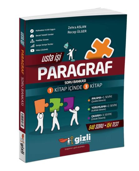 7. ve 8. Sınıflar İçin Usta İşi Paragraf Gizli Yayınları