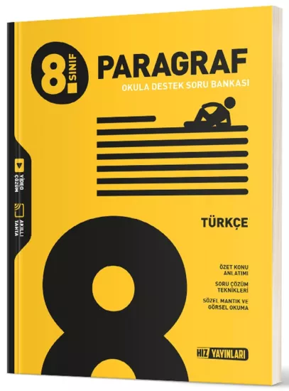 8. Sınıf Türkçe Paragraf Soru Bankası Hız Yayınları