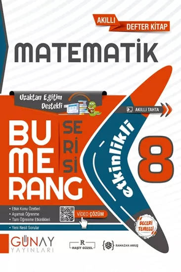 8. Sınıf Bumerang Matematik Etkinlikli Soru Bankası Günay Yayınları