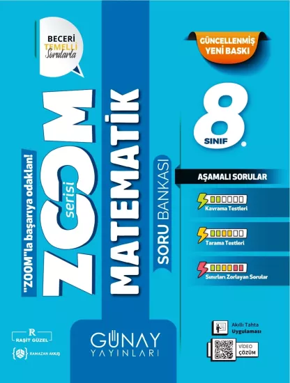 8. Sınıf Zoom Serisi Matematik Soru Bankası Günay Yayınları