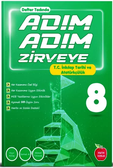 8. Sınıf Adım Adım Zirveye T.C. İnkılap Tarihi ve Atatürkçülük Soru Bankası Newton Yayınları