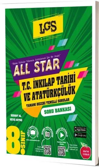 8. Sınıf All Star T.C. İnkılap Tarihi ve Atatürkçülük Soru Bankası Newton Yayınları