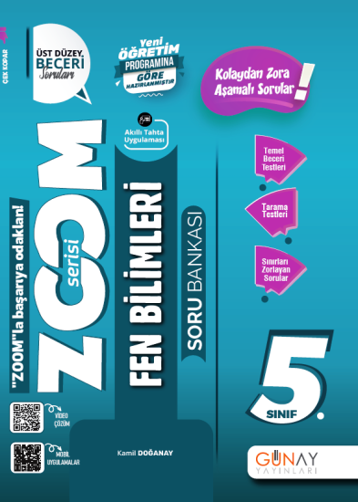 5. Sınıf Zoom Serisi Fen Bilimleri Soru Bankası Günay Yayınları