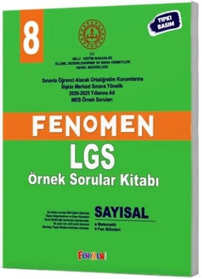 Fenomen Kitap 8. Sınıf MEB Sayısal Örnek Sorular