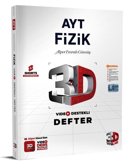 AYT 3D Fizik Video Destekli Defter