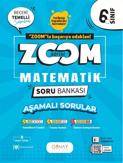 6. Sınıf Zoom Serisi Matematik Soru Bankası Günay Yayınları