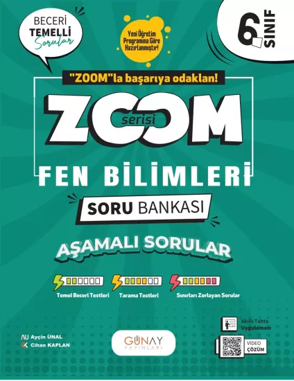 6. Sınıf Zoom Serisi Fen Bilimleri Soru Bankası Günay Yayınları