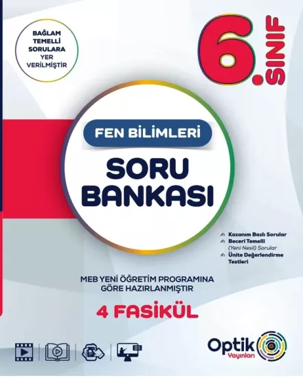 6. Sınıf Fen Bilimleri Soru Bankası Optik Yayınları