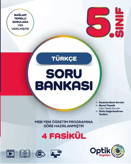 5. Sınıf Türkçe Soru Bankası Optik Yayınları