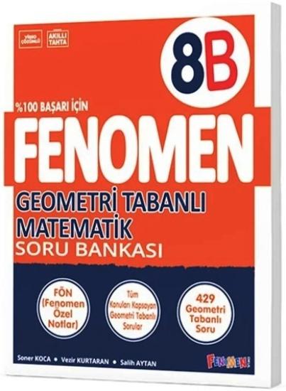 Fenomen Kitap 8. Sınıf Geometri Tabanlı Matematik B Soru Bankası
