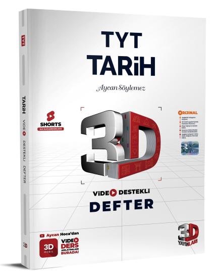 TYT 3D Tarih Video Destekli Defter