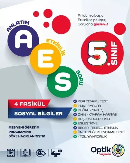 5. Sınıf Sosyal Bilgiler AES Optik Yayınları