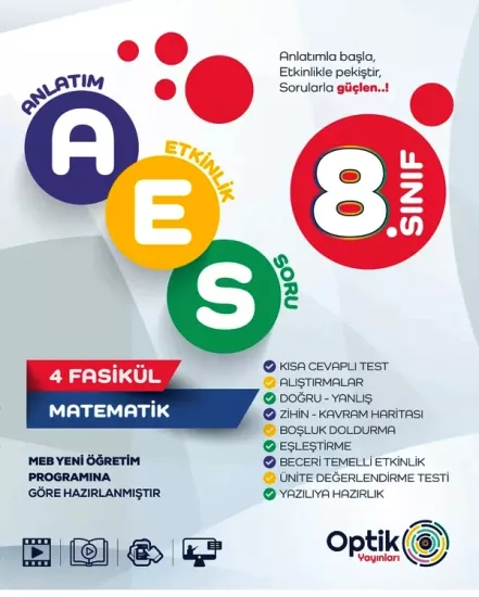 8. Sınıf Matematik AES Optik Yayınları