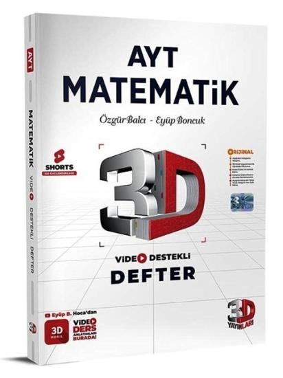 AYT 3D Matematik Video Destekli Defter