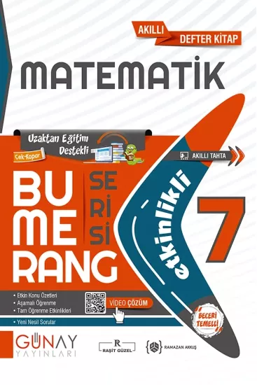 7. Sınıf Bumerang Matematik Etkinlikli Soru Bankası Günay Yayınları