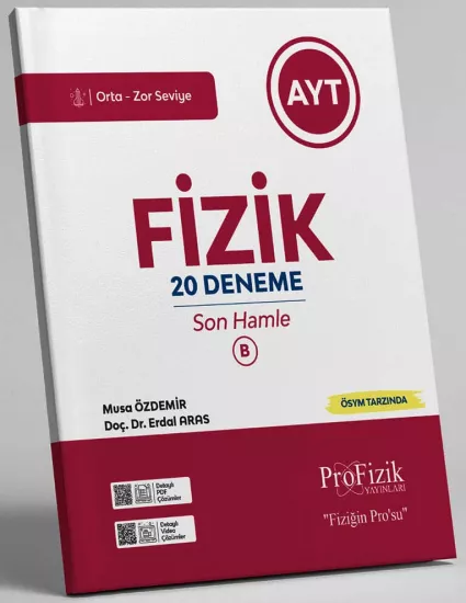 Ayt Fizik Son Hamle 20 Deneme B ProFizik Yayınları