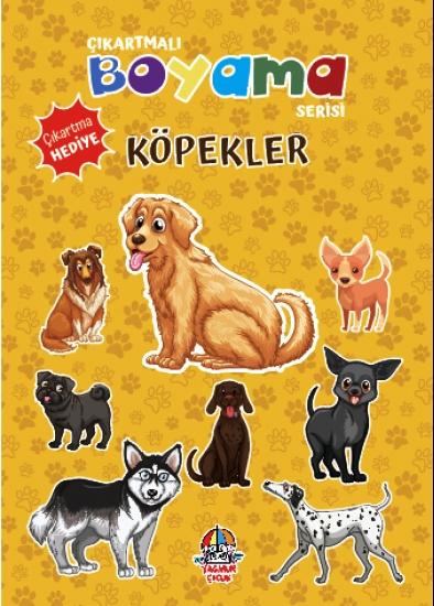 Çıkartmalı Boyama Serisi - Köpekler