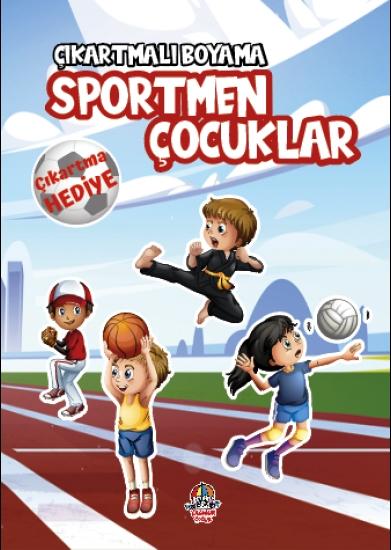 Çıkartmalı Boyama Serisi - Sportmen Çocuklar