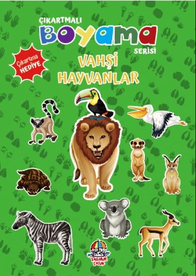 Çıkartmalı Boyama Serisi - Vahşi Hayvanlar