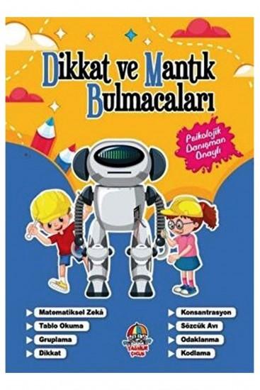 Dikkat ve Mantık Bulmacaları - Lacivert Kitap
