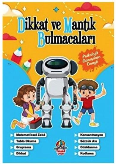 Dikkat ve Mantık Bulmacaları - Mavi Kitap