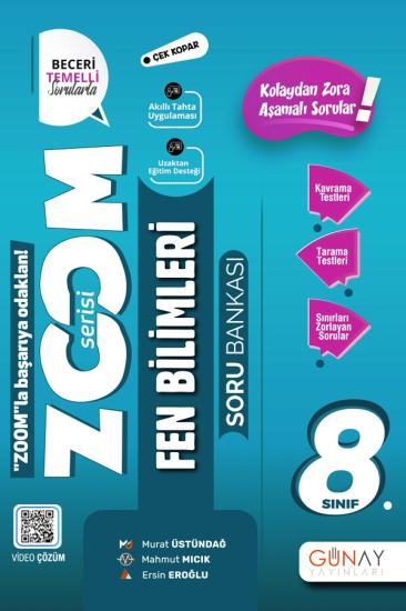 8. Sınıf Zoom Serisi Fen Bilimleri Soru Bankası Günay Yayınları