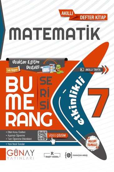 7. Sınıf Bumerang Matematik Etkinlikli Soru Bankası Günay Yayınları
