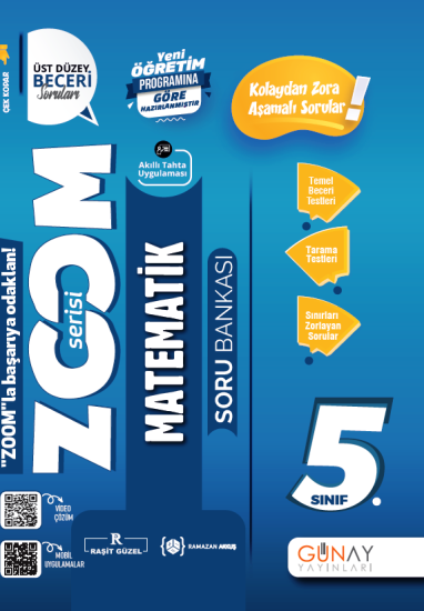 5. Sınıf Zoom Serisi Matematik Soru Bankası Günay Yayınları