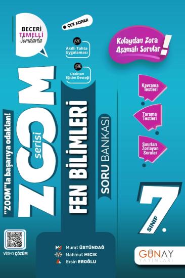 7. Sınıf Zoom Serisi Fen Bilimleri Soru Bankası Günay Yayınları