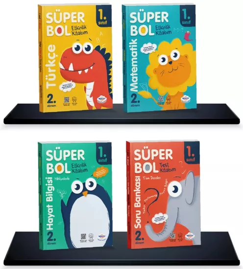 1. Sınıf 2. Dönem Süper Bol Etkinlik Seti Öğretmen Evde Yayınları