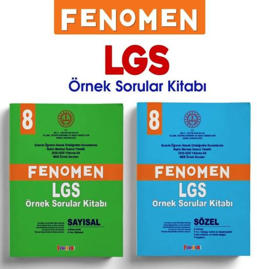 Fenomen Kitap 8. Sınıf MEB Sözel-Sayısal Örnek Sorular