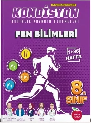 8. Sınıf Fen Bilimleri Kondisyon Haftalık Kazanım Denemeleri Newton Yayınları 