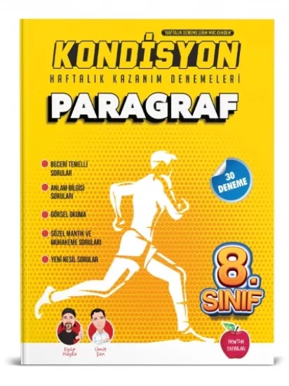 8. Sınıf Paragraf Kondisyon Haftalık Kazanım Denemeleri Newton Yayınları 