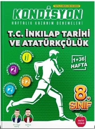 8. Sınıf T.C. İnkılap Tarihi ve Atatürkçülük Kondisyon Haftalık Kazanım Denemeleri Newton Yayınları 